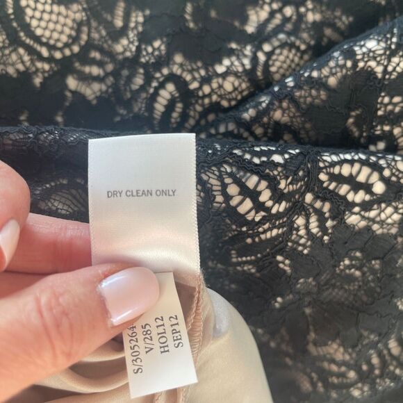 Banana Republic Lined Lace Skirt Sz. 8 Gently Loved - Picture 6 of 7